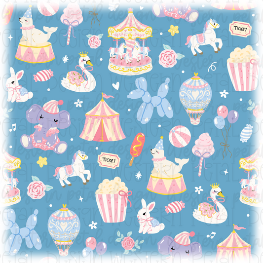 Pastel Carnival Seamless Pattern