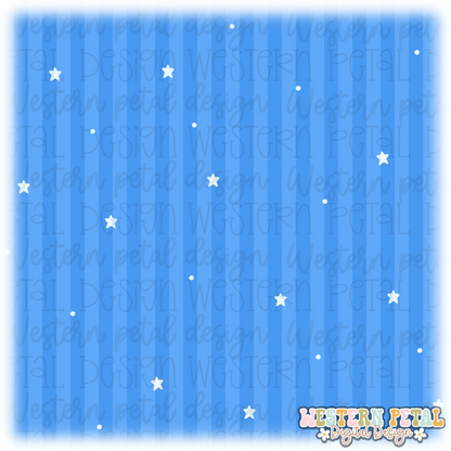 Blue Coord Seamless Pattern PNG