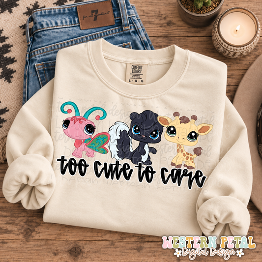 LPS Too cute Shirt PNG