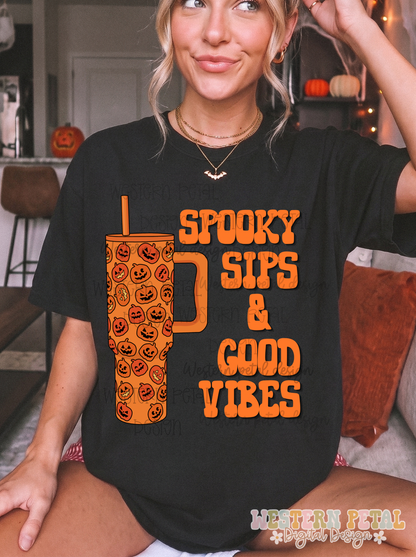 Spooky Sips Halloween PNG
