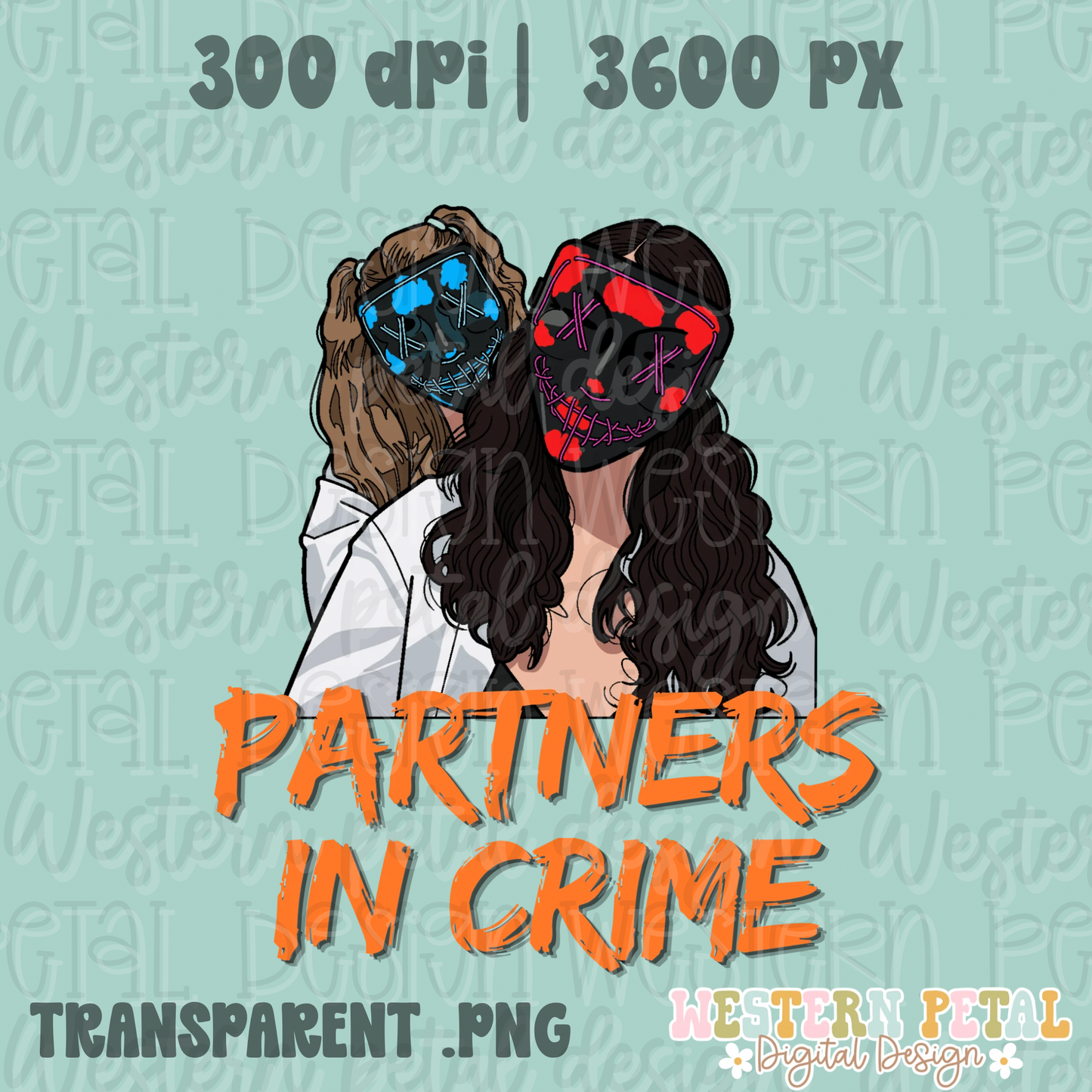 Partners in Crime Halloween PNG