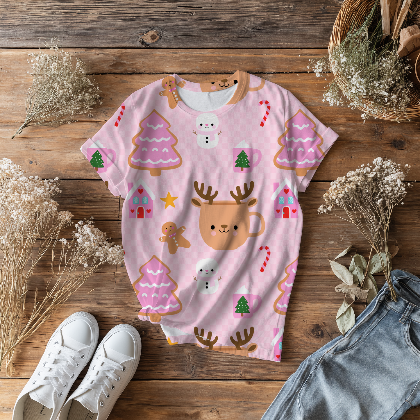 Pink Holiday Seamless File / Digital Paper