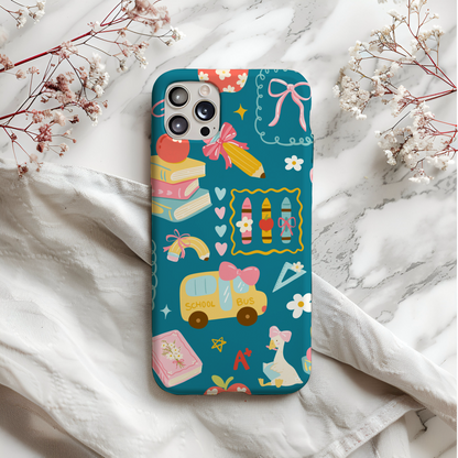 Back to School Coquette Seamless Pattern