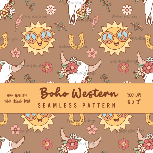 Boho Western Seamless File
