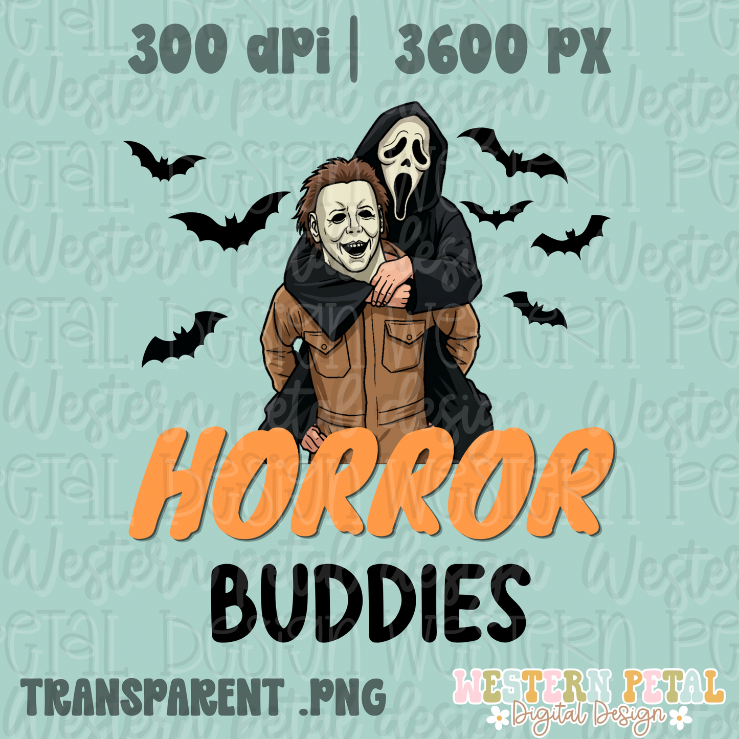 Horror Buddies Halloween PNG
