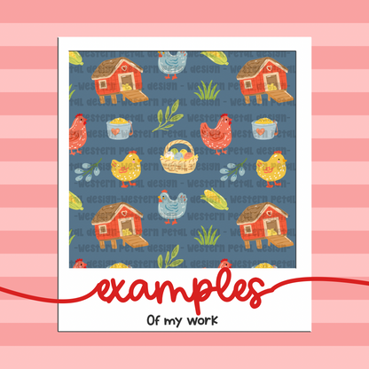 Exclusive Seamless Pattern (Custom Design – Commercial Use Included)
