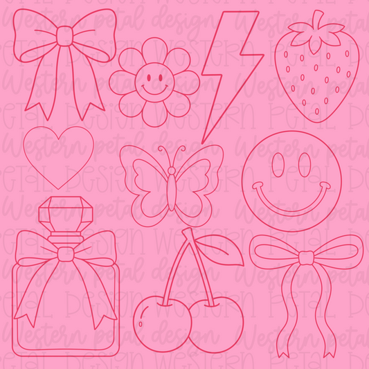 Just a Girl Procreate Stamps
