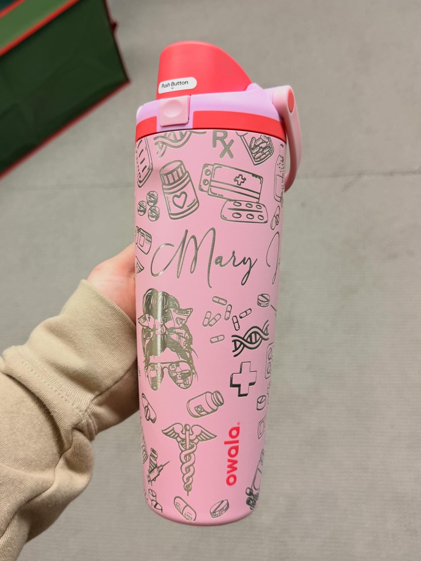 Custom Engraved Owala Sway Tumbler –  30 / 40 oz