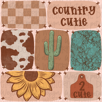 Country Cutie Western Seamless Pattern