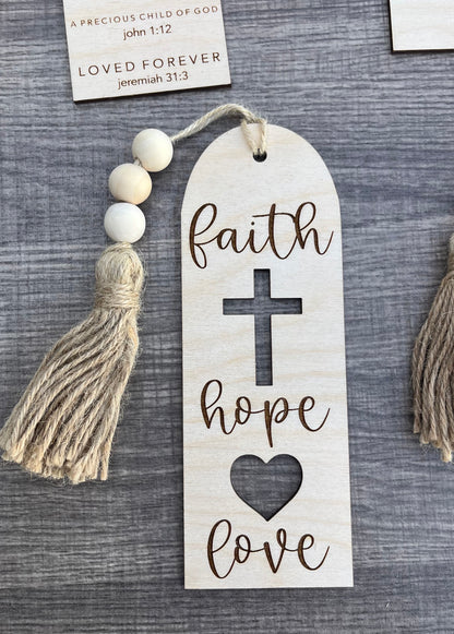 Faith Hope Love Bookmark