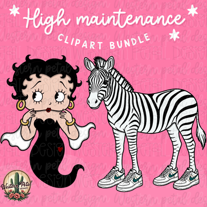High Maintenance Clipart Bundle