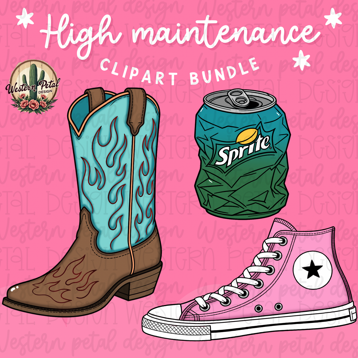 High Maintenance Clipart Bundle