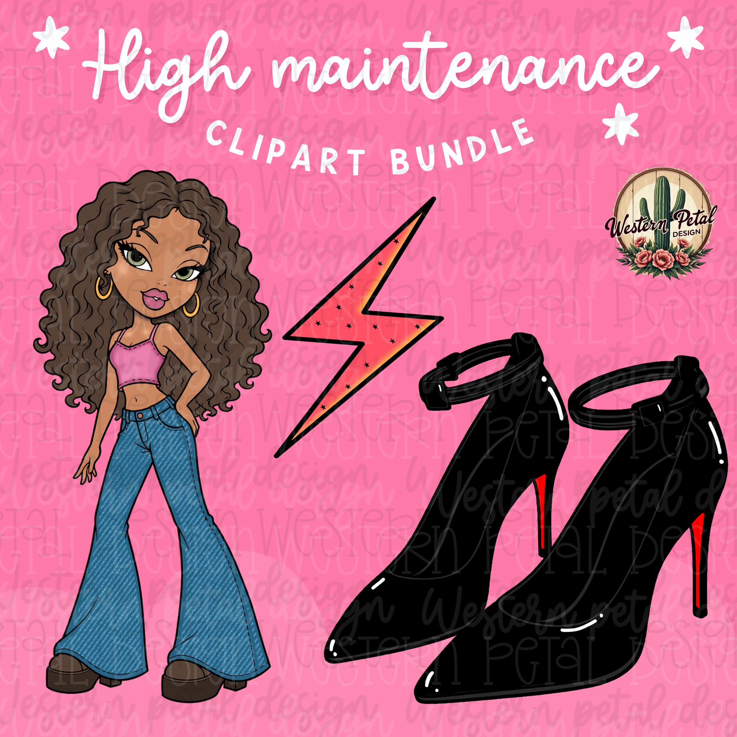 High Maintenance Clipart Bundle