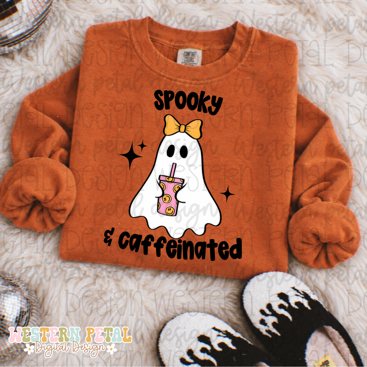 Spooky & Caffeinated Halloween PNG
