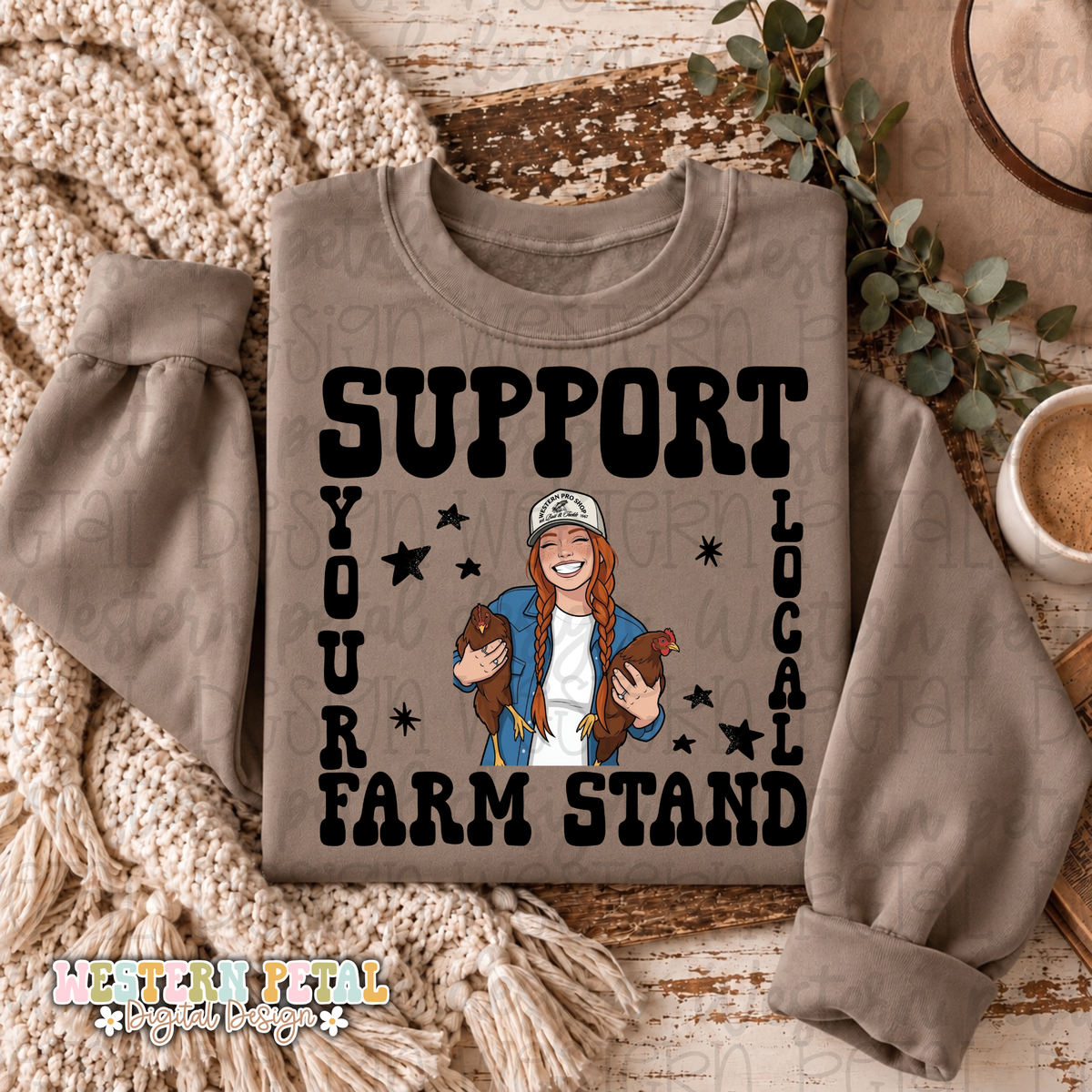 Support Your Local Farm Stand PNG