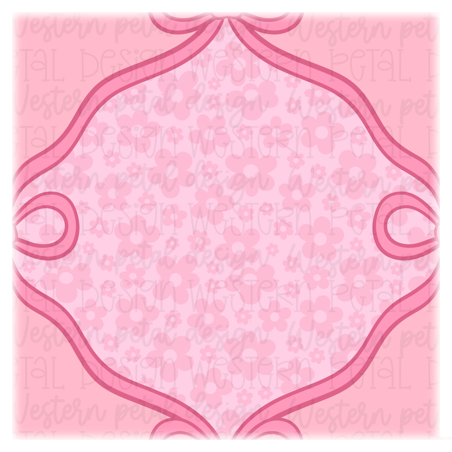 Pink Floral Bows Seamless Pattern
