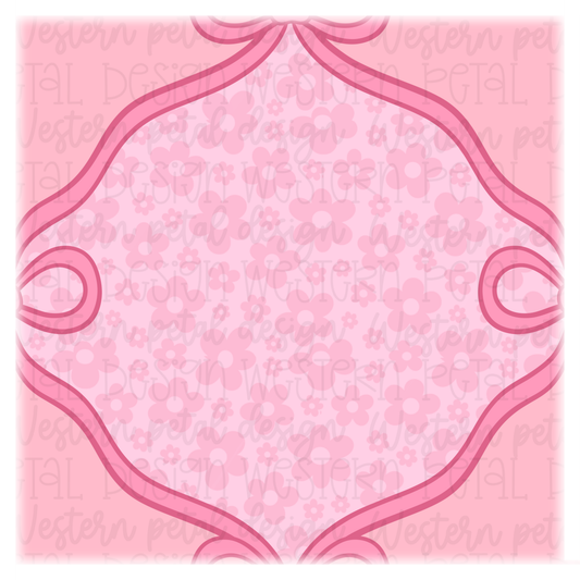 Pink Floral Bows Seamless Pattern