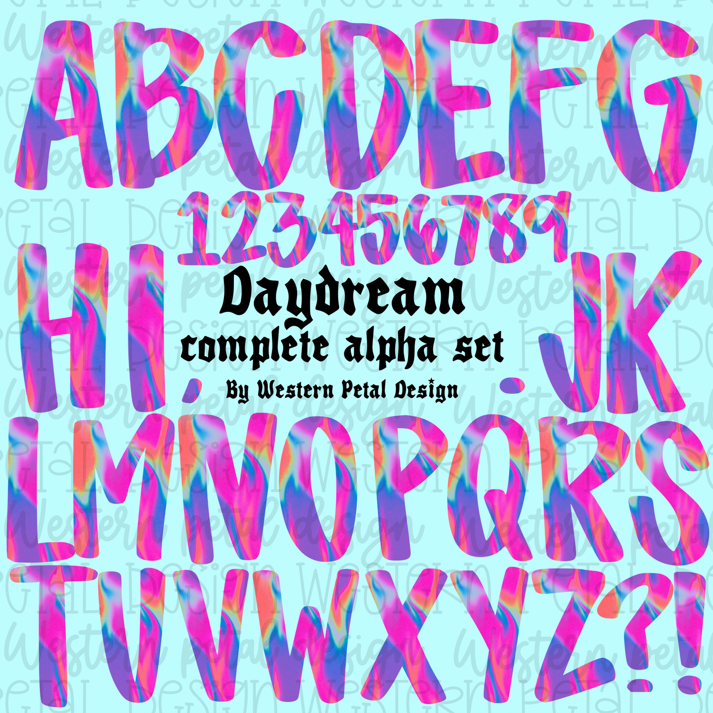 Daydream Alpha Set | 300 DPI PNG Alphabet