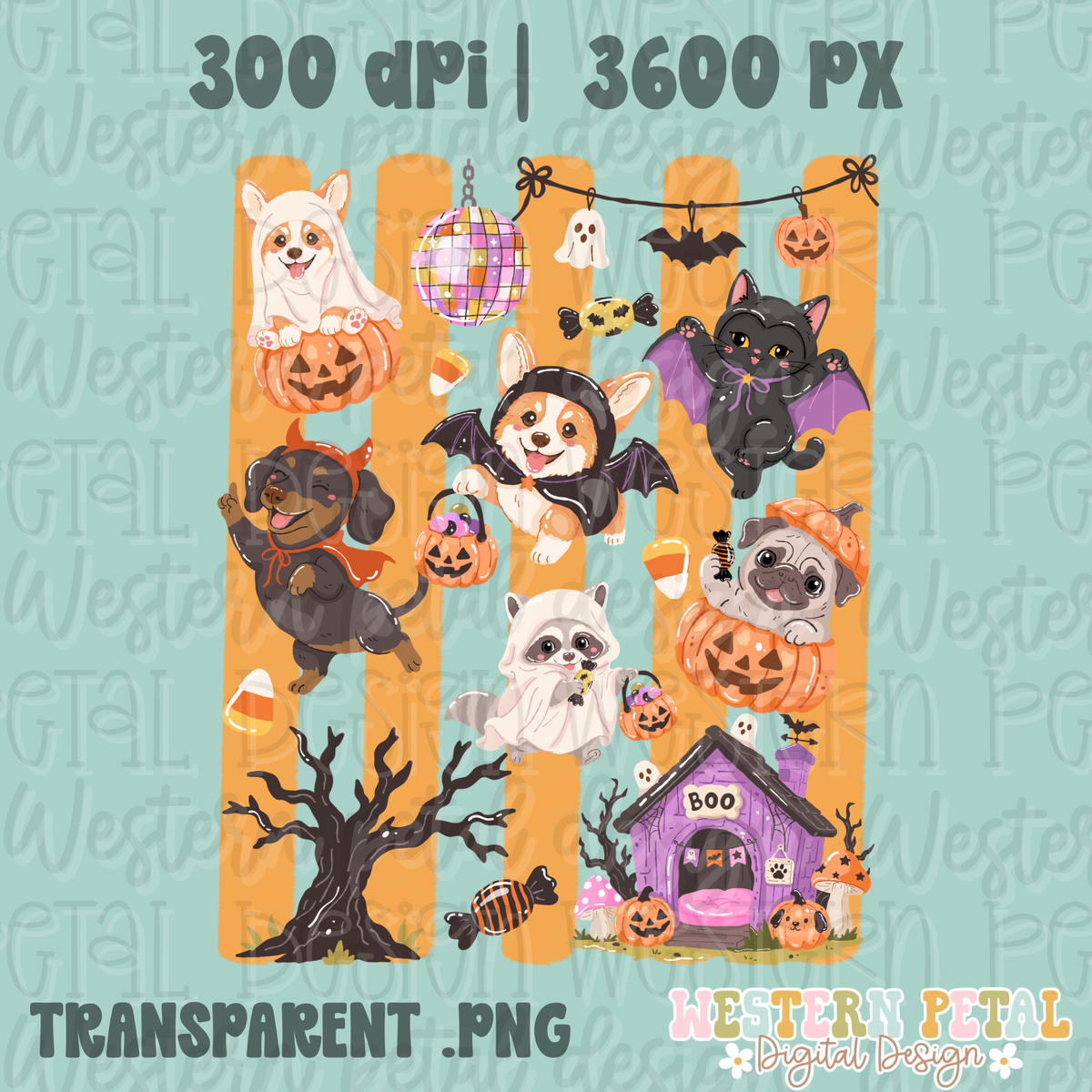 Halloween Pups PNG