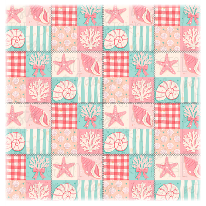 Beach Patchwork Seamless Pattern