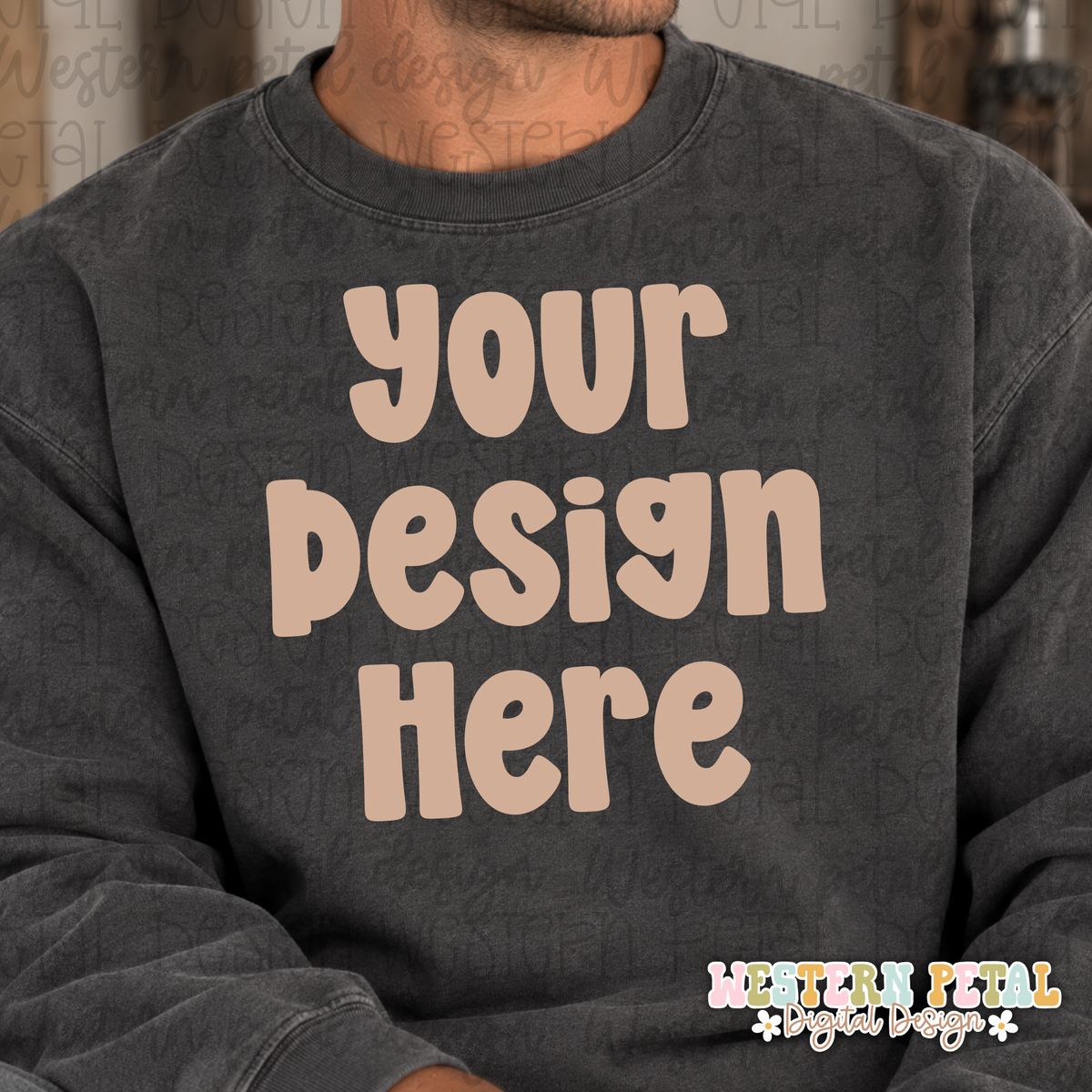 Mens Pepper Crewneck Mockup