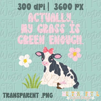 My Grass is Green Seamless Pattern PNG