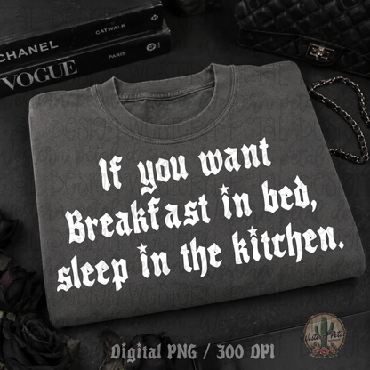 Breakfast in bed PNG