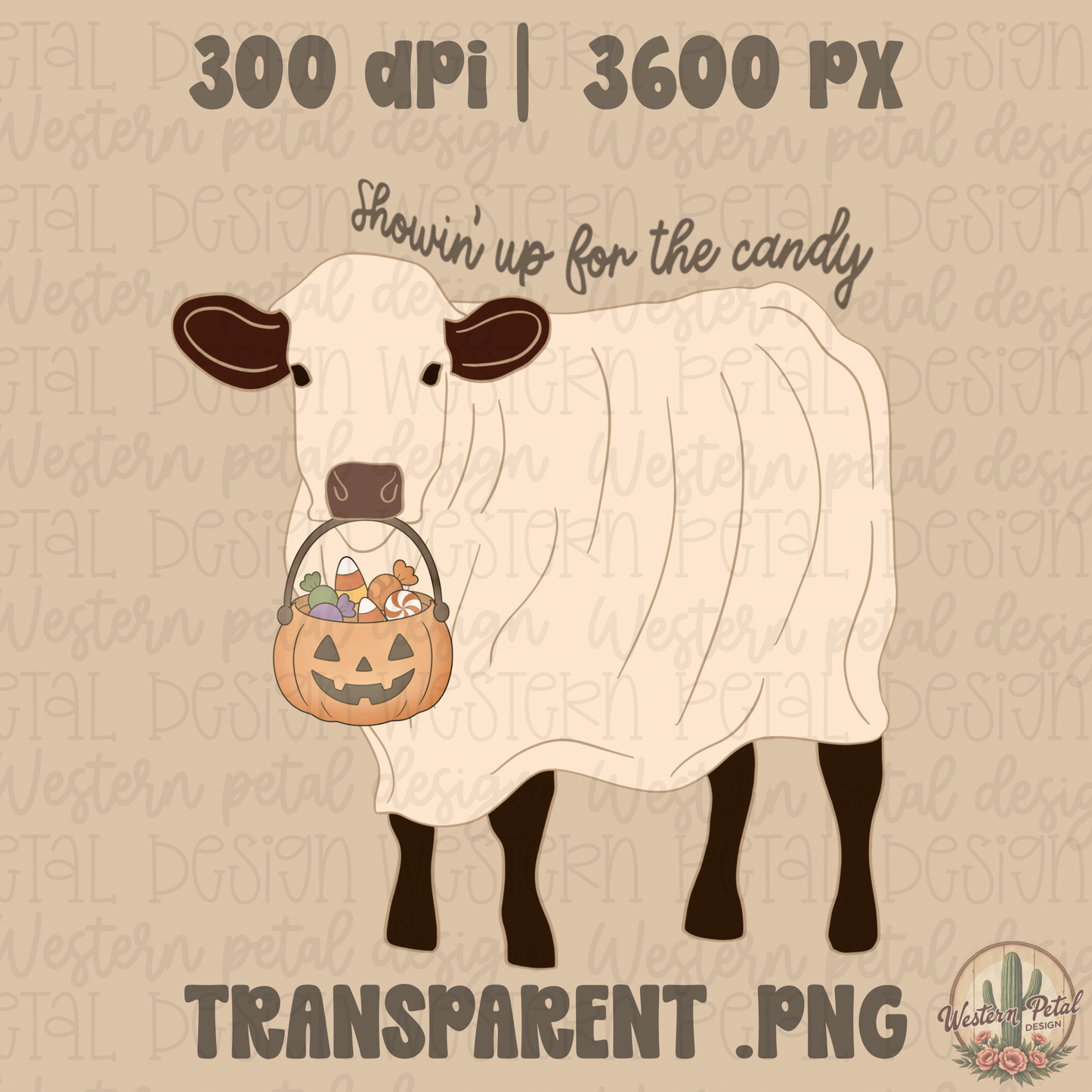Trick or Treating Show Steer PNG
