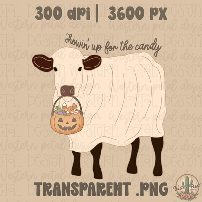 Trick or Treating Show Steer PNG