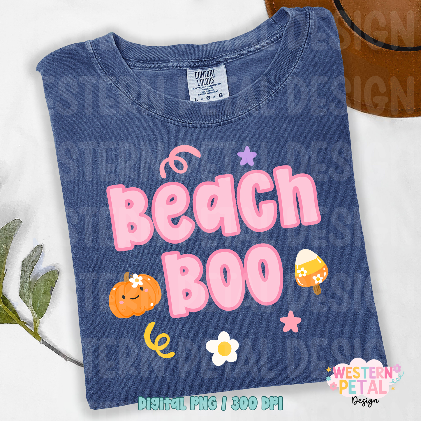 Beach Boo Summerween PNG