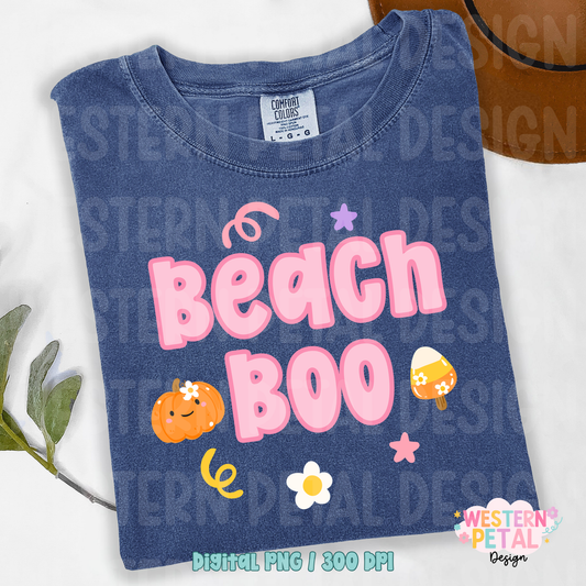 Beach Boo Summerween PNG