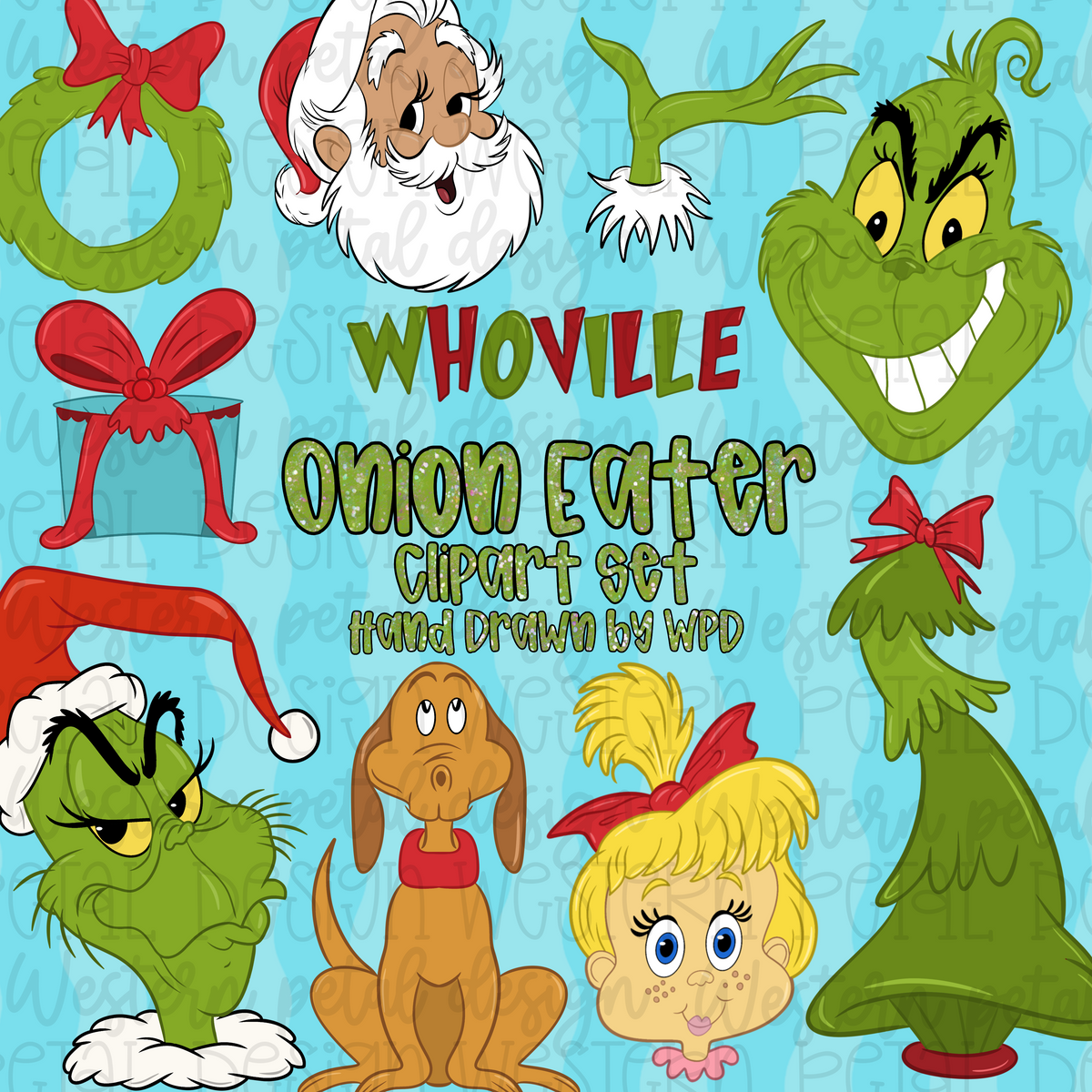 Onion Eater Hand Drawn Clipart Bundle