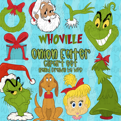 Onion Eater Hand Drawn Clipart Bundle