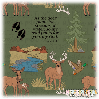 Psalm 42:1 Deer Designs