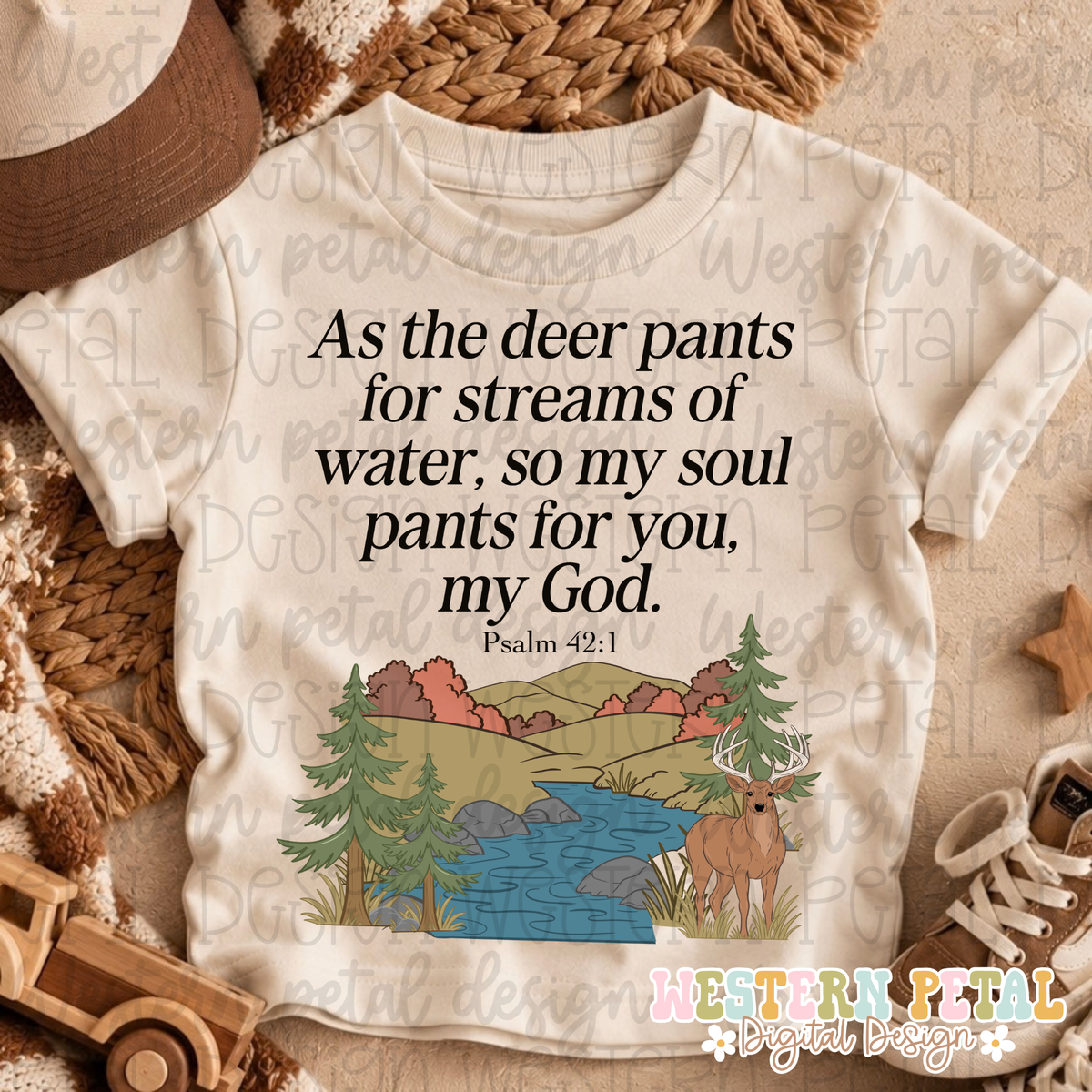 Psalm 42:1 Deer Designs
