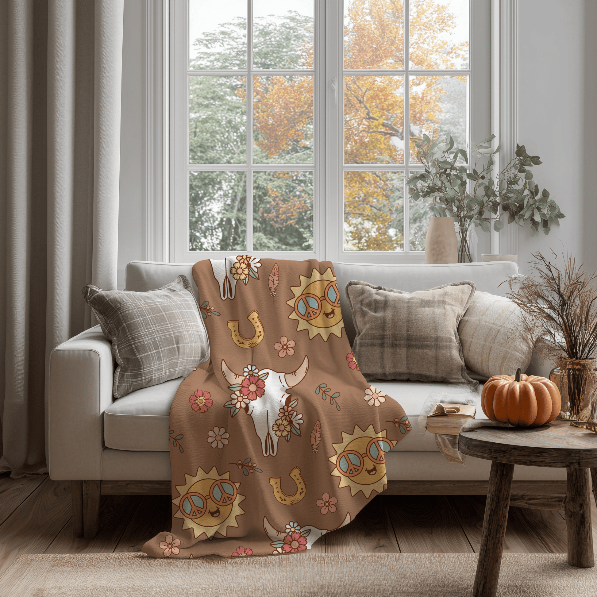 Boho Western Seamless File - Western Petal Design