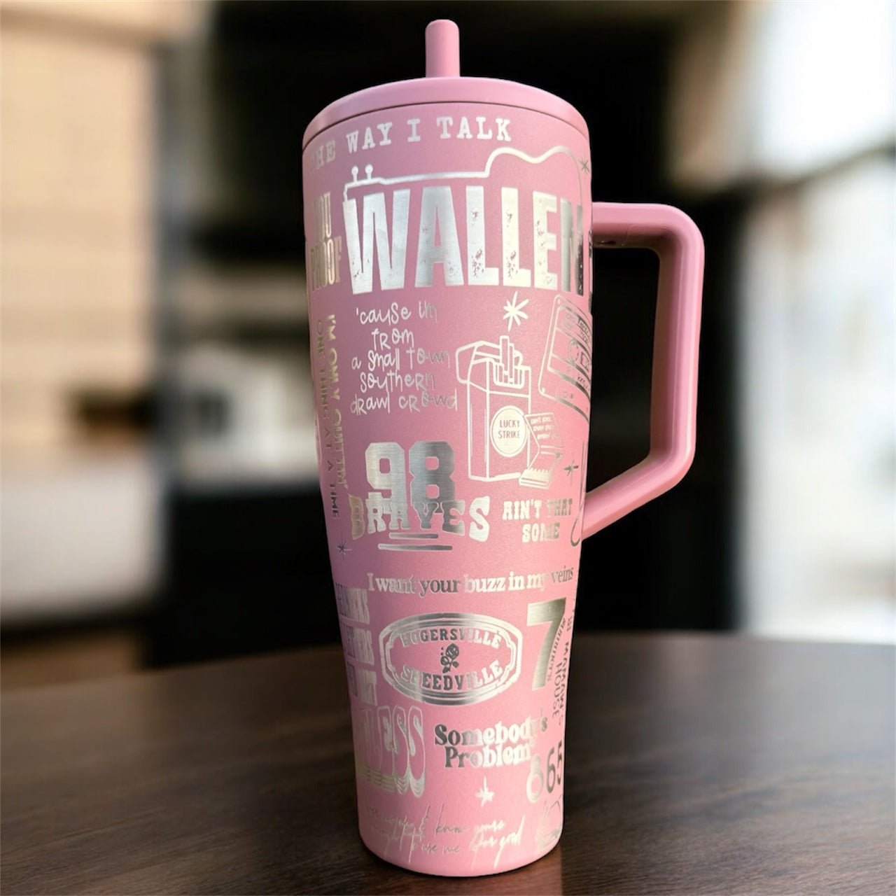 Custom Laser - Engraved BrüMate Era Tumbler (30 oz & 40 oz) - Western Petal Design