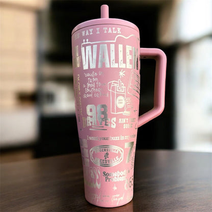 Custom Laser - Engraved BrüMate Era Tumbler (30 oz & 40 oz) - Western Petal Design