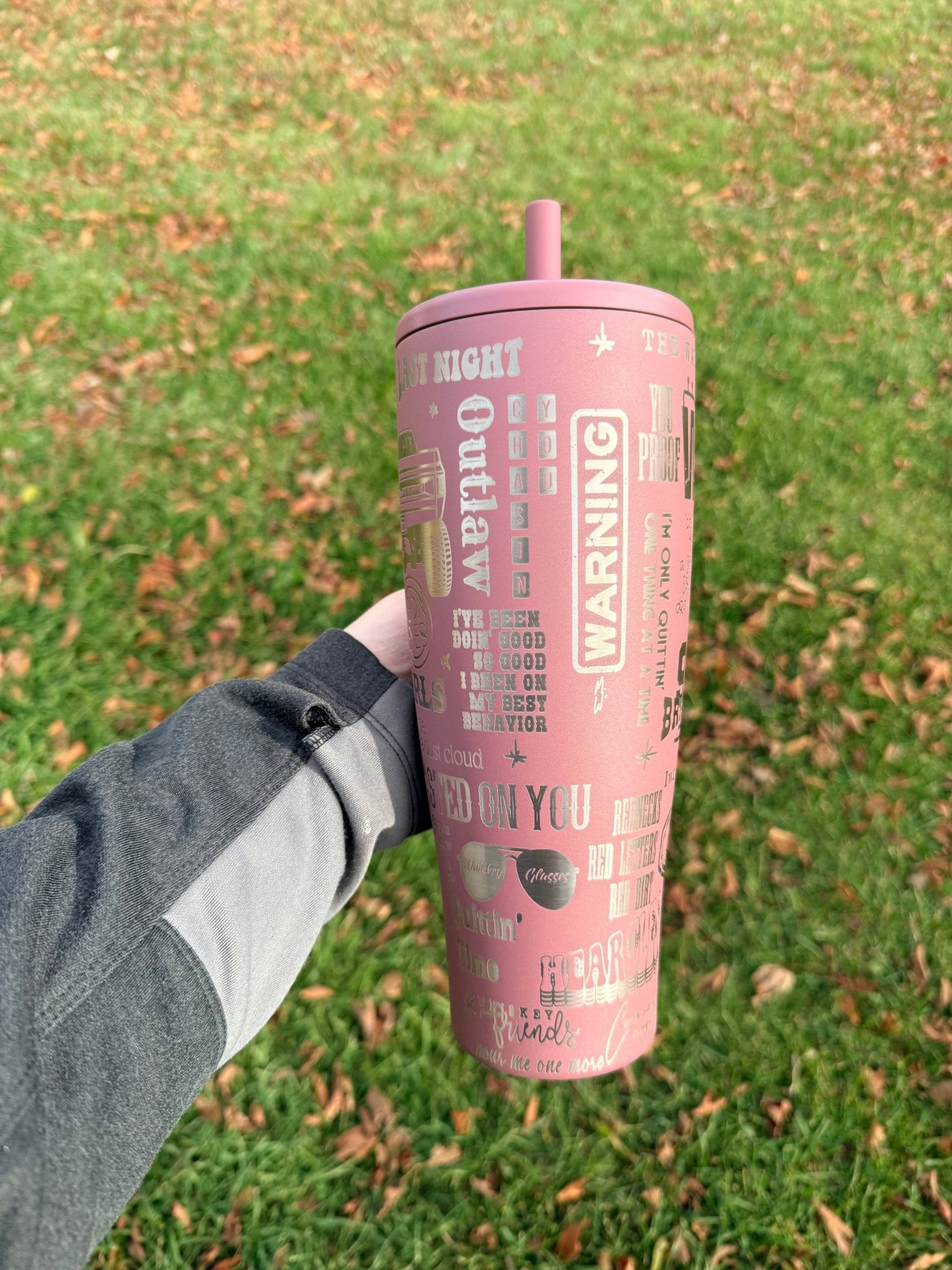 Custom Laser - Engraved BrüMate Era Tumbler (30 oz & 40 oz) - Western Petal Design
