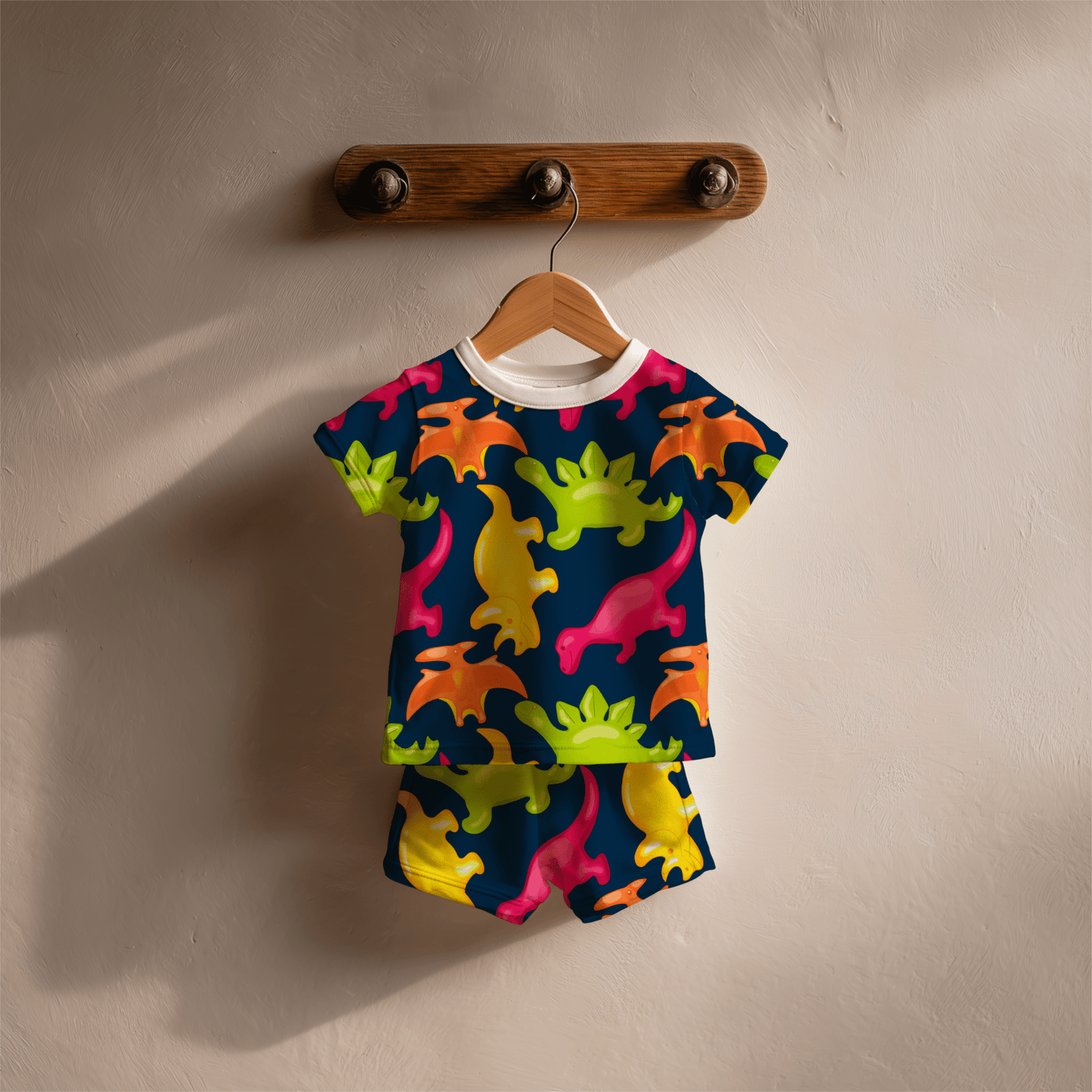 Gummy Dinos Seamless File PNG - Western Petal Design