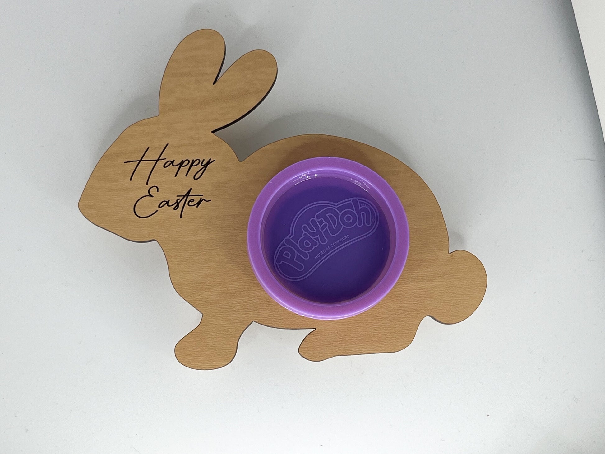 Easter Bunny Play Doh SVG File for Glowforge & Laser Cutters, Digital Download, Tested Design for Creative Projects