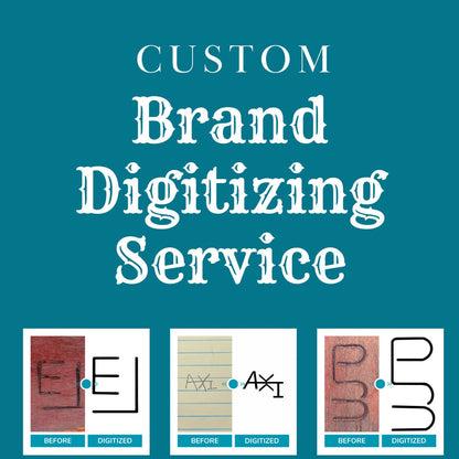 Digital Download Cattle Ranch Brand Tracing Service | SVG, PDF & PNG Files for Seamless Customization