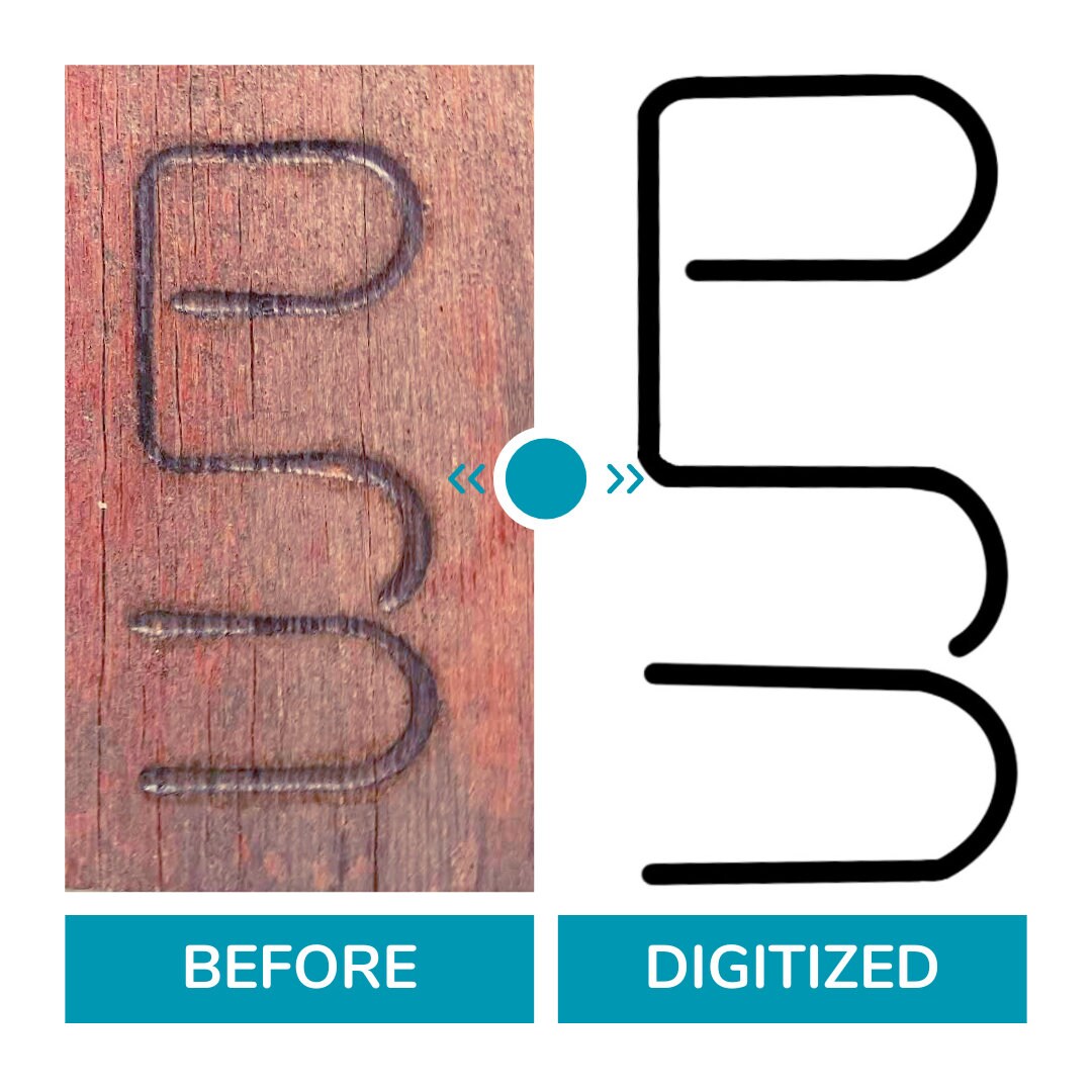 Digital Download Cattle Ranch Brand Tracing Service | SVG, PDF & PNG Files for Seamless Customization