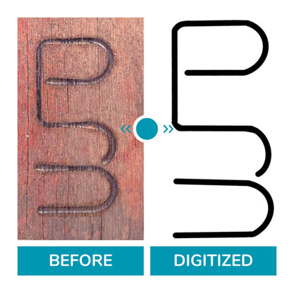 Digital Download Cattle Ranch Brand Tracing Service | SVG, PDF & PNG Files for Seamless Customization