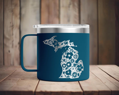 Michigan Flowers Laser Engraving Design | Cricut State Art (Digital Download)