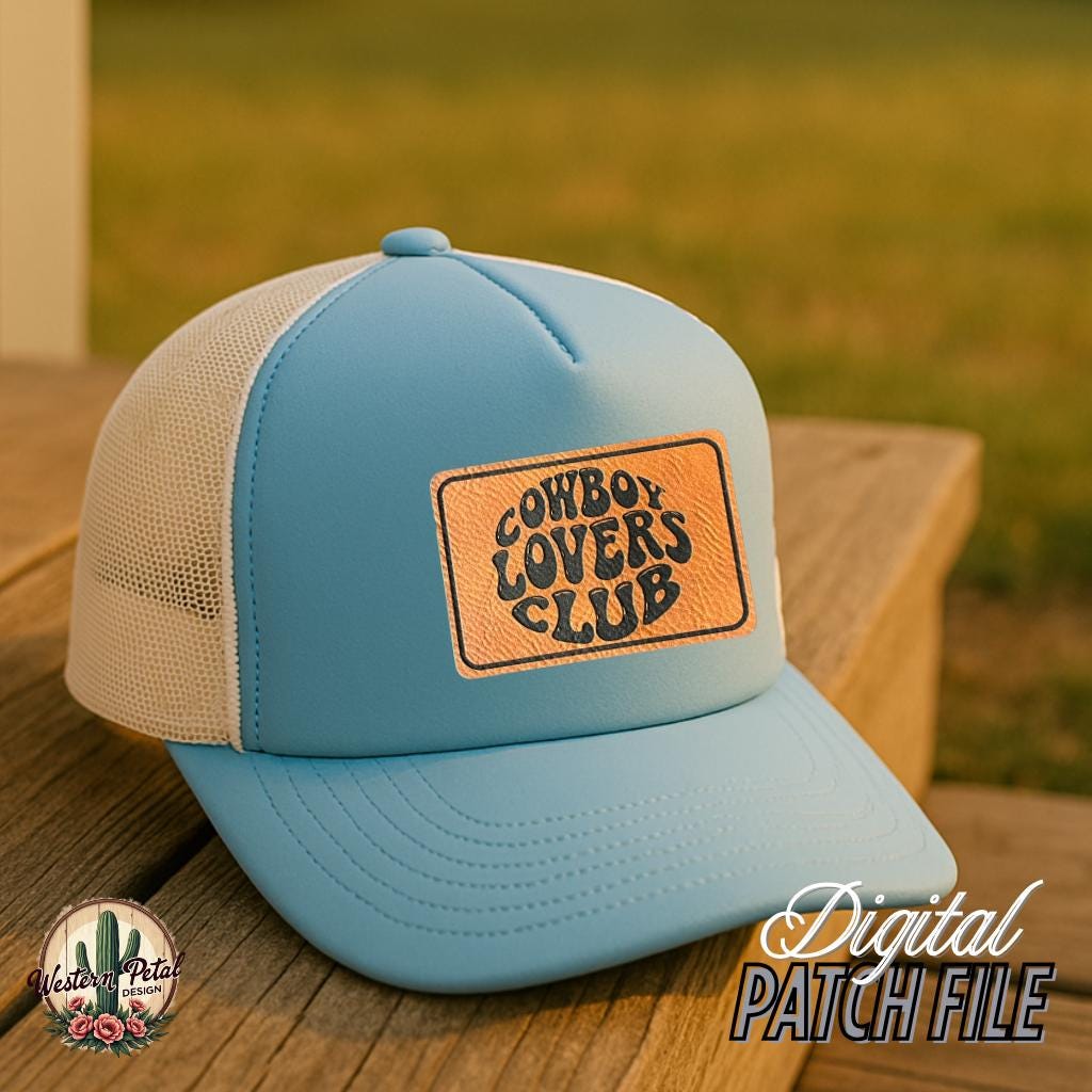 Cowboy Lovers Club SVG - Western Laser Engraving Design (Digital Download)