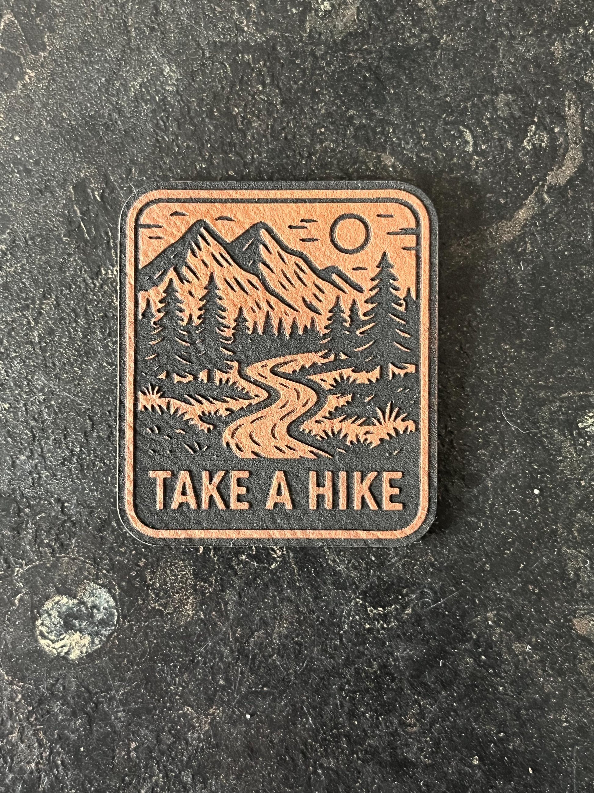 Take a Hike Hat Patch SVG – Laser Engraving Design (Digital Download)