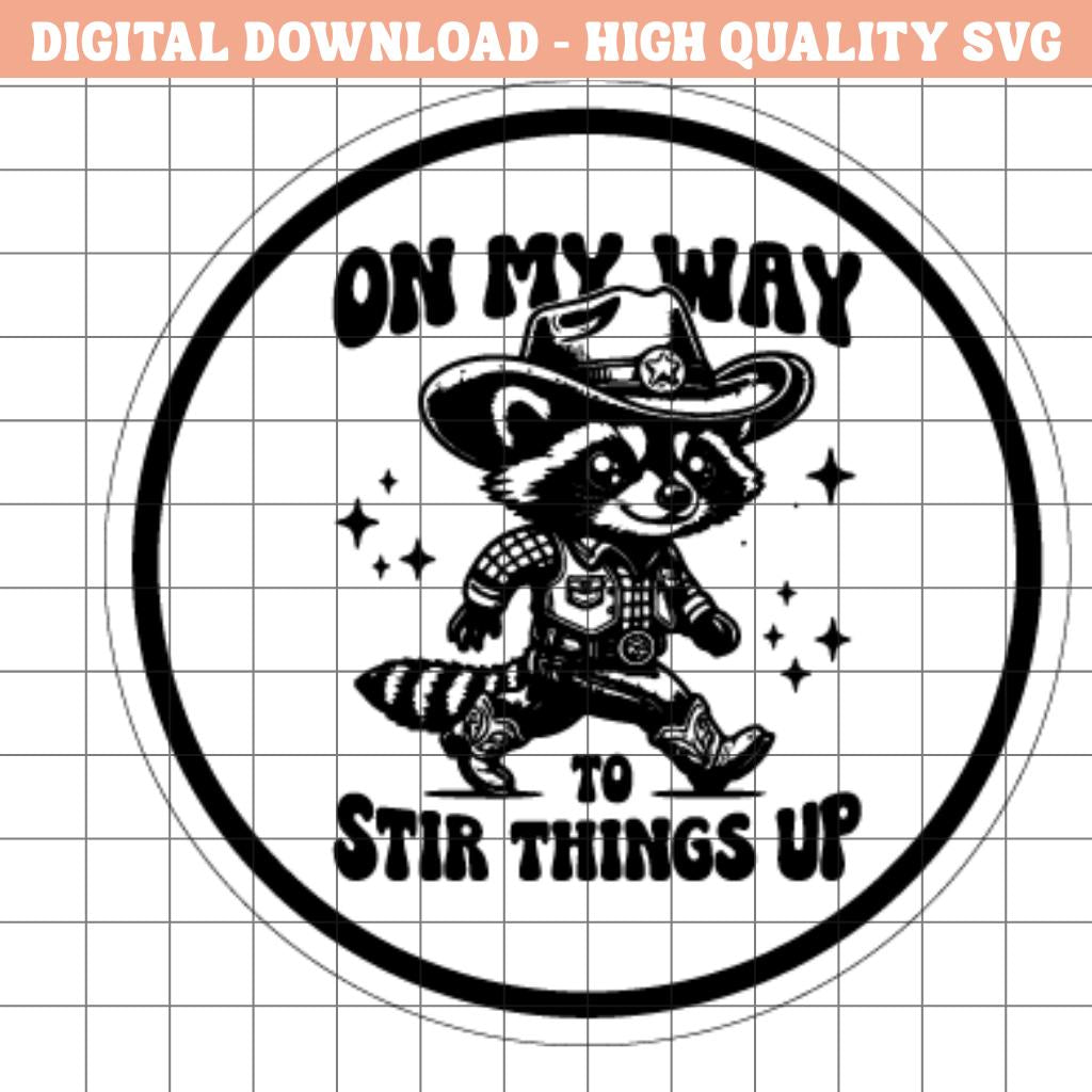 Funny Raccoon Hat Patch SVG – Laser Engraving Design (Digital Download)