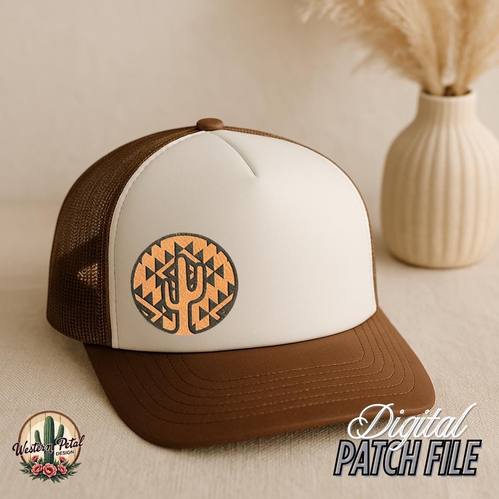 Aztec Saguaro Cactus SVG | Western Boho Art (Digital Download)