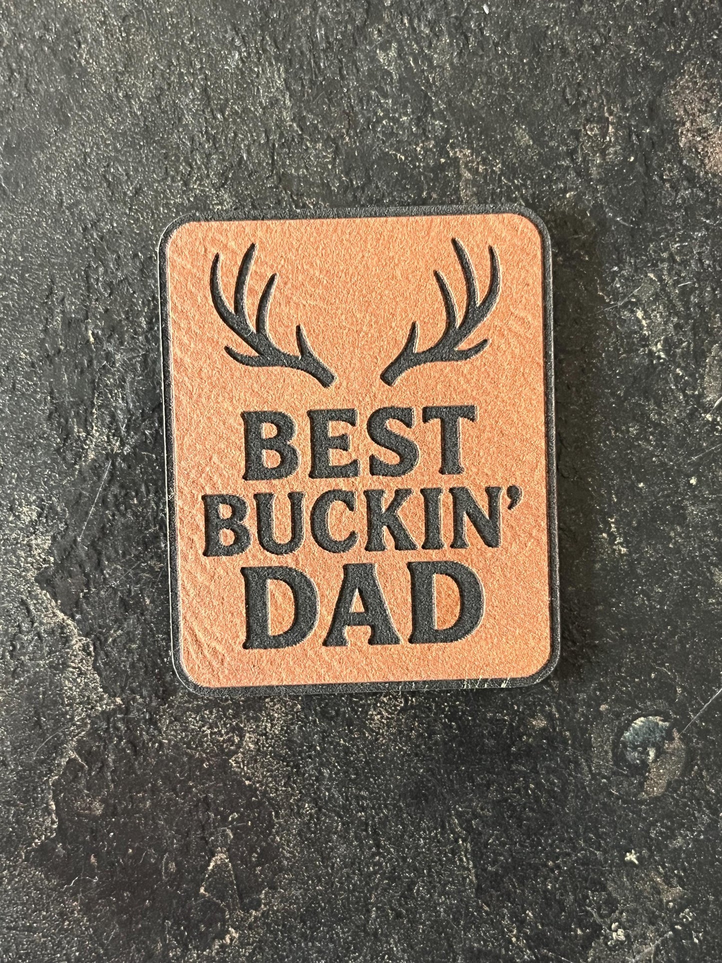 Buckin' Dad Deer Hunter Hat Patch SVG - Funny Laser Cut Design (Digital Download)
